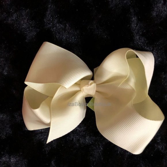 ❤️HOST PICK❤️ Pale Yellow 6" Boutique Bow  HANDCRAFTED    -kids- - Picture 4 of 4